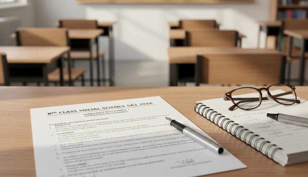 8th Class Social Question Paper 2018 SA1 Government Complete Guide for Students